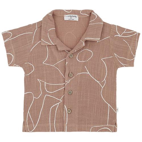 1+ in the family David Kortærmet Skjorte Aprikos 24 Months  Brun  24 måneder  Unisex