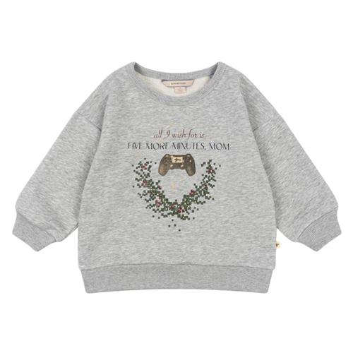 Konges Sløjd Lou Sweat Shirt Ocs Grey Melange 4 Y  Grå  4 år  mand