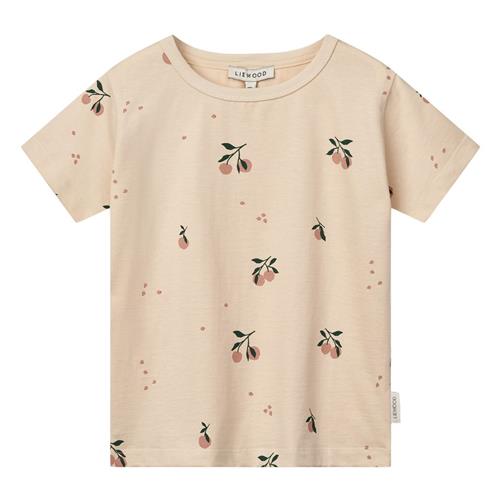 Liewood GOTS Apia Kortærmet T-shirt Peach Sea Shell 104cm  Creme  104 cm  Unisex