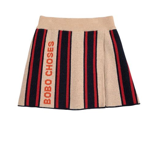 Bobo Choses Stripes Knit Skirt Offwhite 12-13 Y  Hvid  12-13 år  kvinde