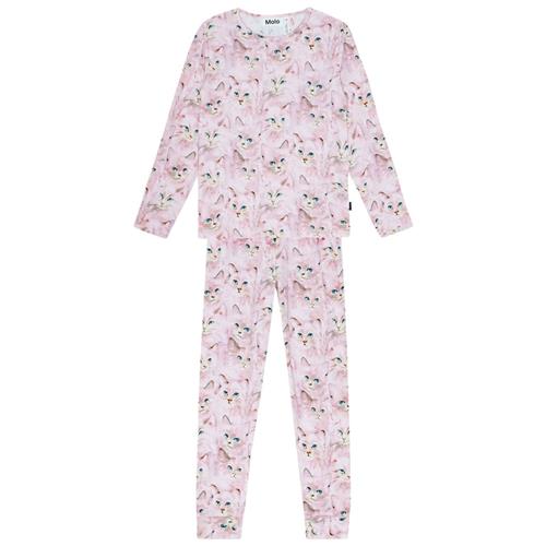 Molo GOTS Lue Pyjamas Lavender Aquarelle 98 cm  Lyserød  98 cm  kvinde