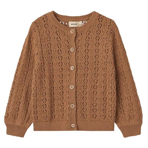 Wheat GOTS Celia Cardigan Caramel 128 cm  Brun  128 cm  kvinde