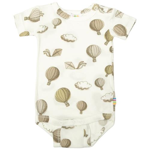 Joha Mønstret Babybody Naturhvid 100 cm  Hvid  100 cm  Unisex