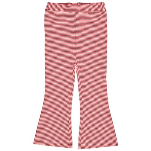 Copenhagen Colors Striped Flare Pant  Red/Cream Stripe 122 cm  Rød  122 cm  Unisex