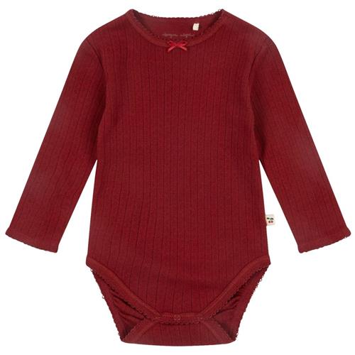 Konges Sløjd Minnie Body Gots Red Dahlia 0-1 months  Rød  0-1 måneder  Unisex