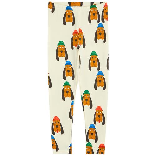 Mini Rodini GOTS Bloodhound Mønstrete Leggings Naturhvid 116/122 cm  Hvid  116/122 cm  Unisex