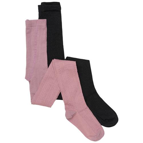 Creamie Stockings 2-Pack Sea Fog Sea Fog Tights Lilla Par 92/98 cm  Lilla  92/98 cm  kvinde