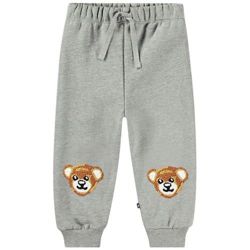 Molo GOTS Simeon Joggingbukser Teddy Friend Gray 68 cm  Grå  68 cm  Unisex