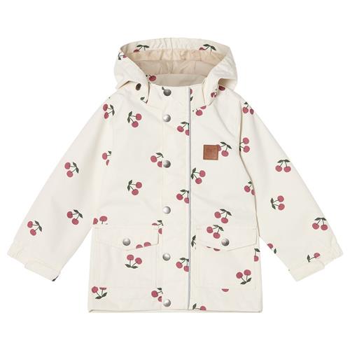 Kuling Stockholm Mønstret Skaljakke Med Kirsebær Cremefarvet 74 cm  Creme  74 cm  Unisex