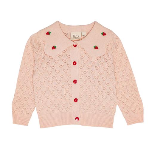 Flöss Isabel Cardigan Light Pink Red 80 cm  Lyserød  80 cm  kvinde