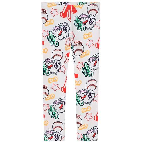 Kenzo Mønstrete Leggings Cremefarvet 6 Y  Creme  6 år  kvinde