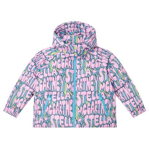 Stella McCartney Kids Logo Vinterjakke Multifarvet 6 Y  Lilla  6 år  kvinde