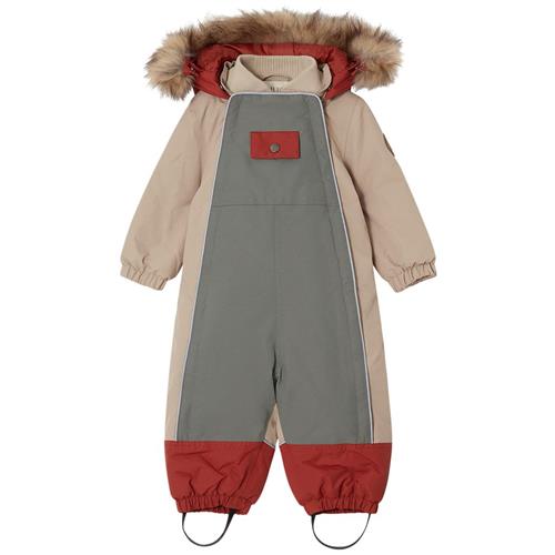 Kuling Val D'Isere Kontrastfarvet Flyverdragt Green/Sand 80 cm  Beige  80 cm  Unisex