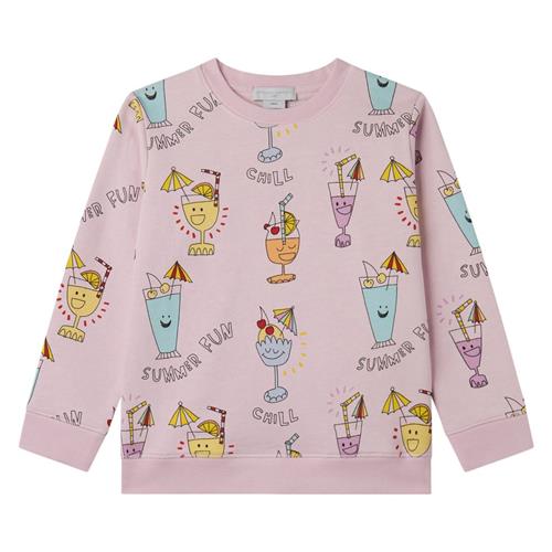 Stella McCartney Kids Sweatshirt Med Tryk Lyserød 2 Y  Lyserød  2 år  kvinde