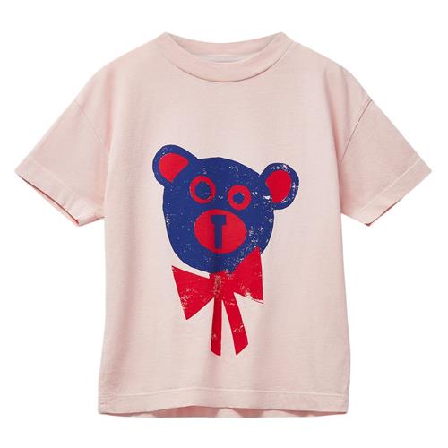 Wynken Kite T-shirt Pale Pink Bear 3 Y  Lyserød  3 år  kvinde