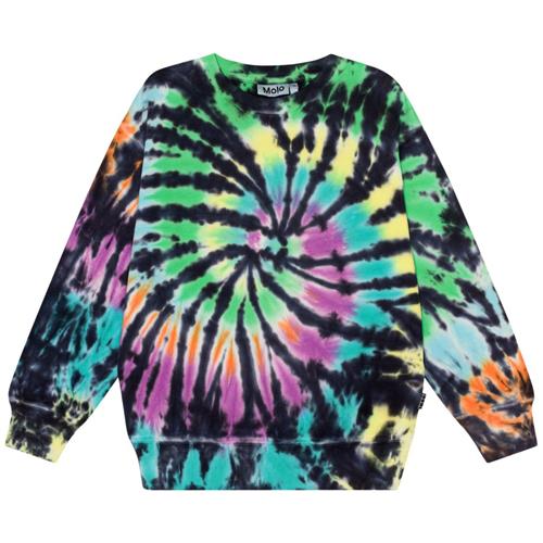 Molo GOTS Memphis Sweatshirt Colourful Dye 98 cm  Sort  98 cm  mand