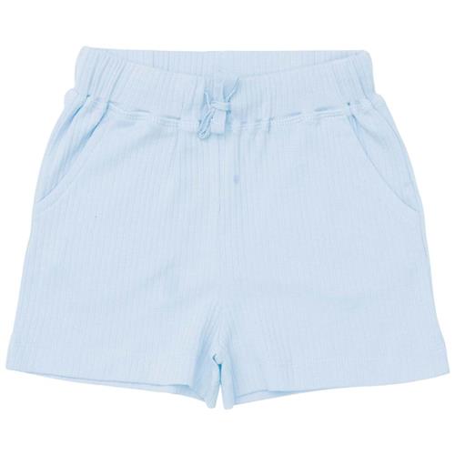 Copenhagen Colors Ribbet Shorts Lyseblå 110 cm  Blå  110 cm  Unisex