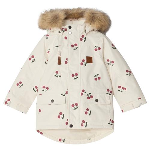 Kuling Val Thorens Mønstret Parka Med Kirsebær Cremefarvet 128 cm  Creme  128 cm  Unisex