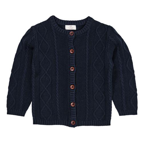 Copenhagen Colors Strikket cardigan Navy 62 cm  Marineblå  62 cm  Unisex