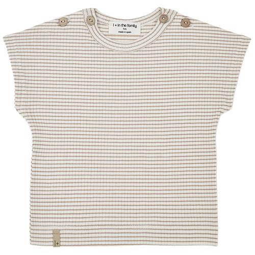 1+ in the family Jad T-shirt Clay/Ivory 3 Months  Creme  3 måneder  Unisex