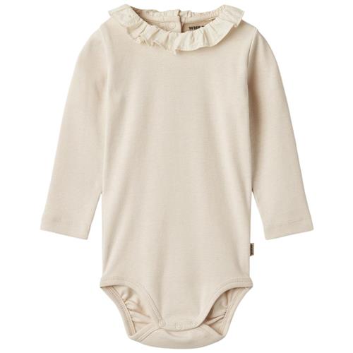 Wheat GOTS Ena Babybody Eggshell 68 cm  Creme  68 cm  kvinde