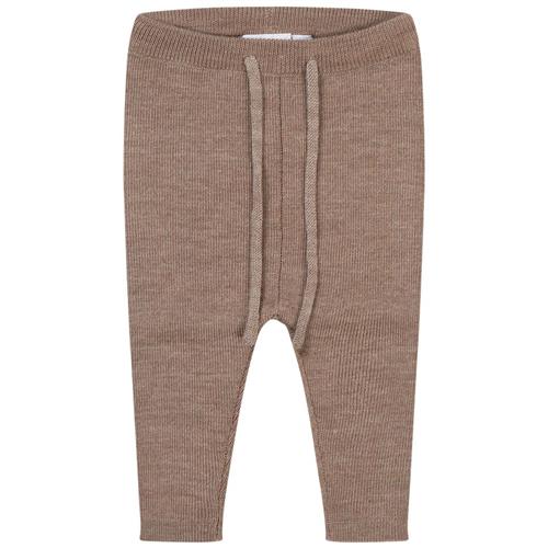 Flöss Kaya Strikkede Bukser Ash Melange 74 cm  Beige  74 cm  Unisex