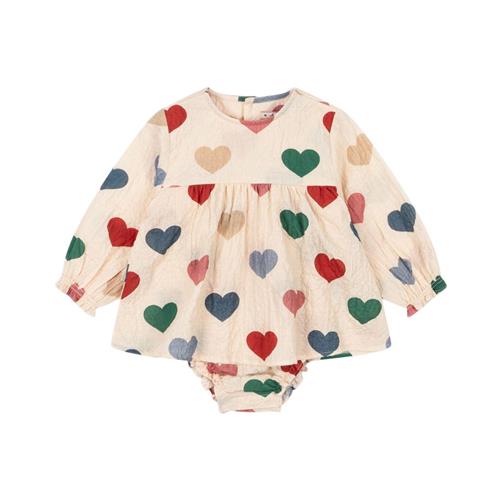 Konges Sløjd Elin Romper Bon Coeur Colore Frappe 3 months  Creme  3 måneder  kvinde