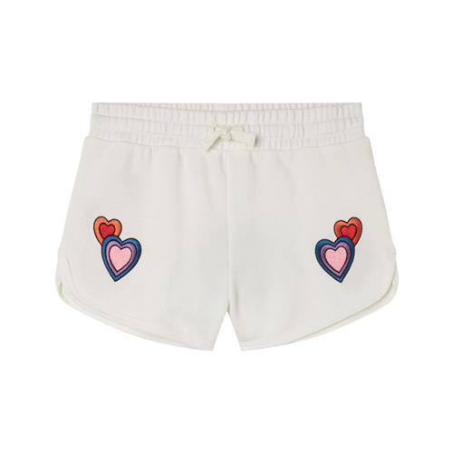 Stella McCartney Kids Broderet Shorts Cremefarvet 6 Y  Hvid  6 år  kvinde