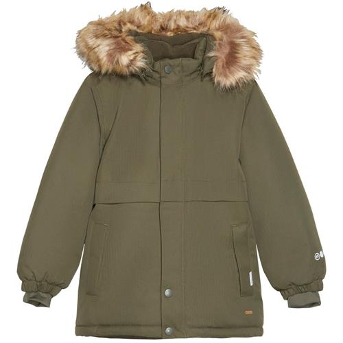 Minymo Vinterjakke Olive Night 104cm  Grøn  104 cm  Unisex