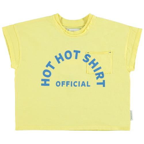 Piupiuchick T-shirt Med Tryk Gul 12 Months  Gul  12 måneder  unisex