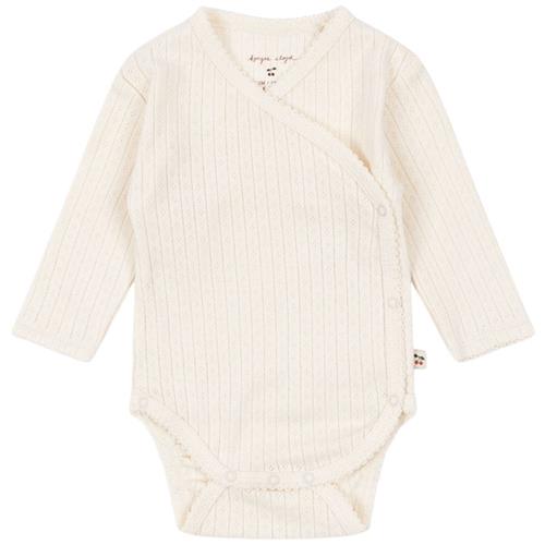 Konges Sløjd Minnie Newborn Body Gots - Antique White 3 months  Hvid  3 måneder  Unisex