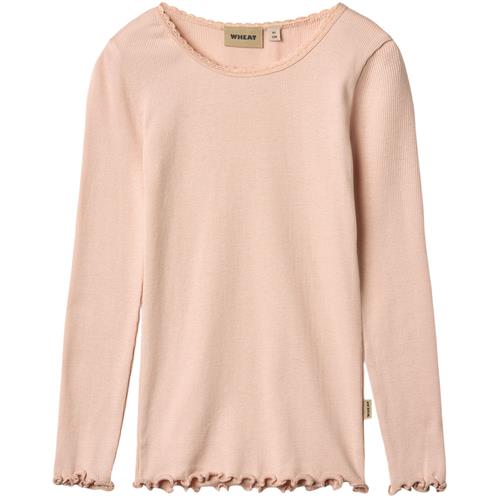 Wheat Reese Rib T-shirt Powder  116 cm    116 cm  kvinde