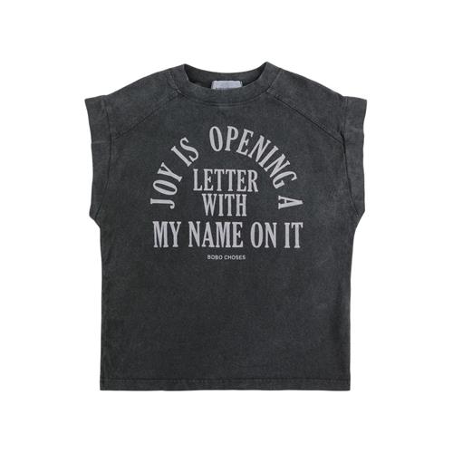 Bobo Choses Joy Is Ærmeløs T-shirt Dark Grey 6-7 Y  Grå  6-7 år  mand