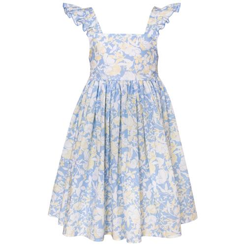 Paade Mode Blomstret Kjole Anemone Blue 5 Y  Blå  5 år  kvinde