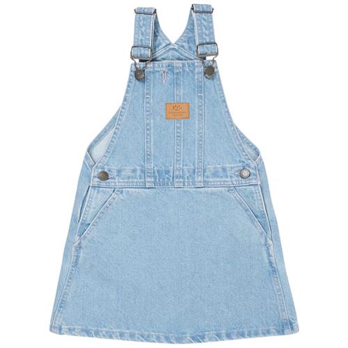 Copenhagen Colors Heart Spencer-kjole I Denim Light Blue Indigo Washed 98 cm  Blå  98 cm  kvinde