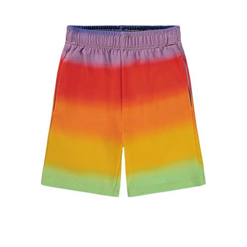 Molo GOTS Adian Shorts Rainbow Spray 128 cm  Rød  128 cm  Unisex