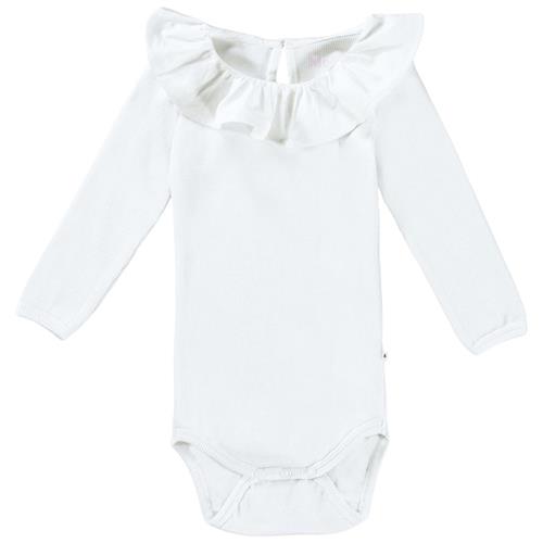 Molo GOTS Faye Babybody Hvid 56 cm  Hvid  56 cm  kvinde