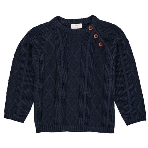 Copenhagen Colors Knitted Jumper  Navy 104cm  Marineblå  104 cm  Unisex