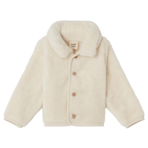 Buddy & Hope Olle Teddyfleecejakke Naturhvid 98/104 cm  Hvid  98/104 cm  Unisex