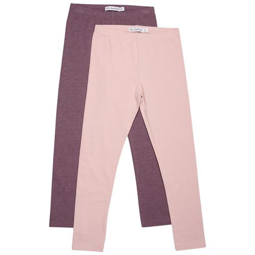 Minymo 2-pak Basic Bukser Misty Rose 86 cm  Lyserød  86 cm  kvinde