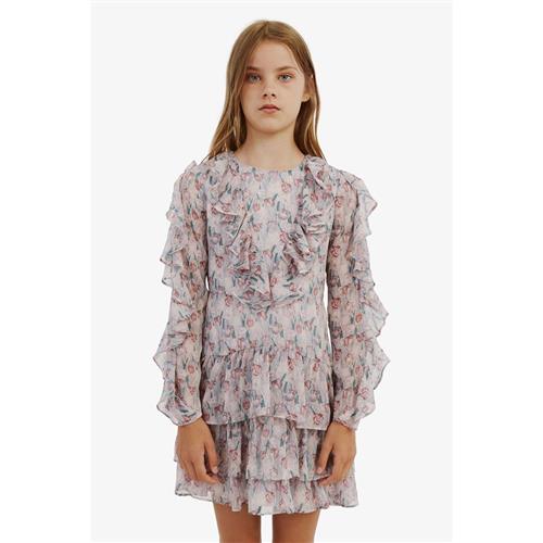 Bardot Junior Floral Rah Rah Kjole Tulip Fl 5 Y  Lyserød  5 år  kvinde
