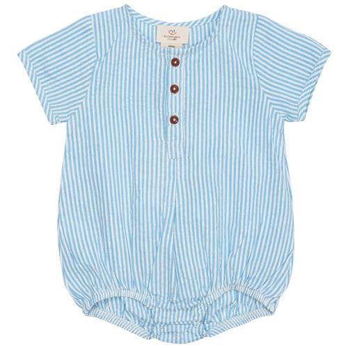 Copenhagen Colors Stribet Romper Himmelblå 68 cm  Blå  68 cm  Unisex