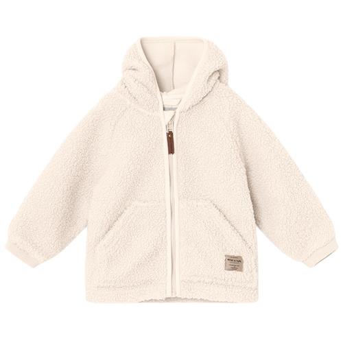 Mini A Ture Liff Teddyfleecejakke White Swan 12 Months  Hvid  12 måneder  Unisex