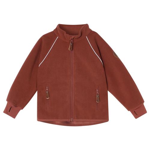Kuling Livigno Genanvendt Vindfleecejakke Warm Sienna 86 cm  Brun  86 cm  Unisex