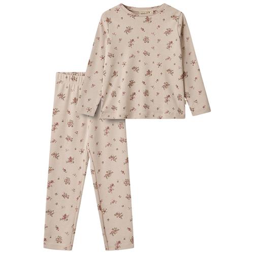 Wheat GOTS Mila Blomstret Pyjamas Lyselilla 128 cm  Lilla  128 cm  kvinde