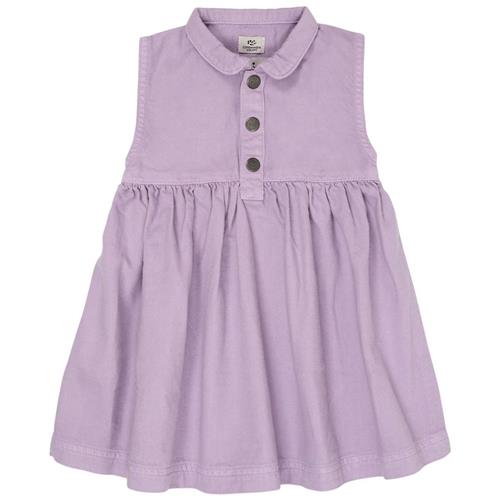 Copenhagen Colors Twill-kjole Med Krave Lavender 104cm  Lilla  104 cm  kvinde