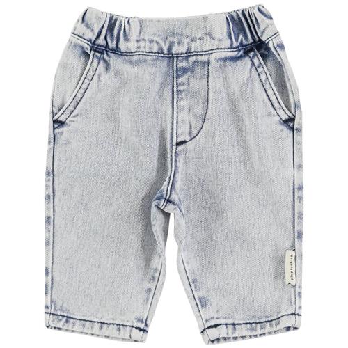 Piupiuchick Babybukser Washed Light Blue Denim 12 months  Blå  12 måneder  Unisex