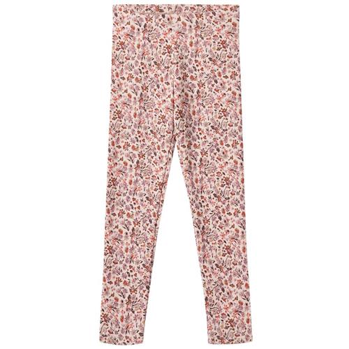 Wheat GOTS Jules Blomstrede Leggings Pale Rose 116 cm  Lyserød  116 cm  kvinde