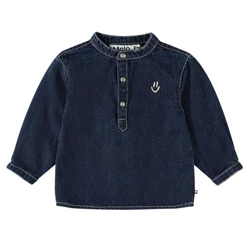 Molo Enoz Skjorte Oceanic Denim 74 cm  Marineblå  74 cm  Unisex