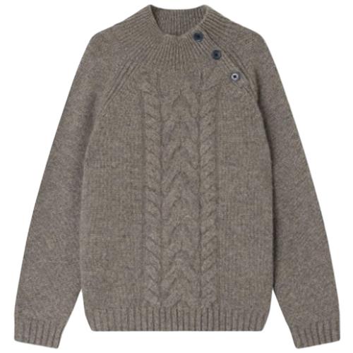 Bonpoint Tyoto Strikket Trøje Brun 4 Y  Brun  4 år  Unisex